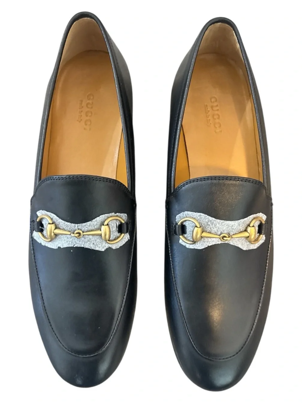 GUCCI NIB Horsebit Leather Loafers in Black Size 39 - Picture 1 of 8